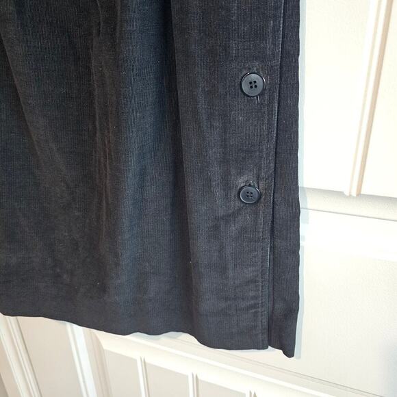 Vintage Prophecy Skirt Womens Small Black 80s Corduroy Whimsigoth Retro Preppy - Picture 4 of 10